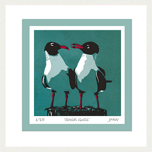 Social Gulls - Framed