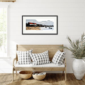 The Boathouse Quay - Framed