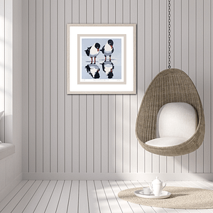'Reflecting Gulls - print