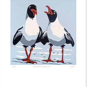 'Singing Gulls' - print