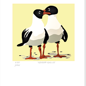 'Gossip Gulls' - print only